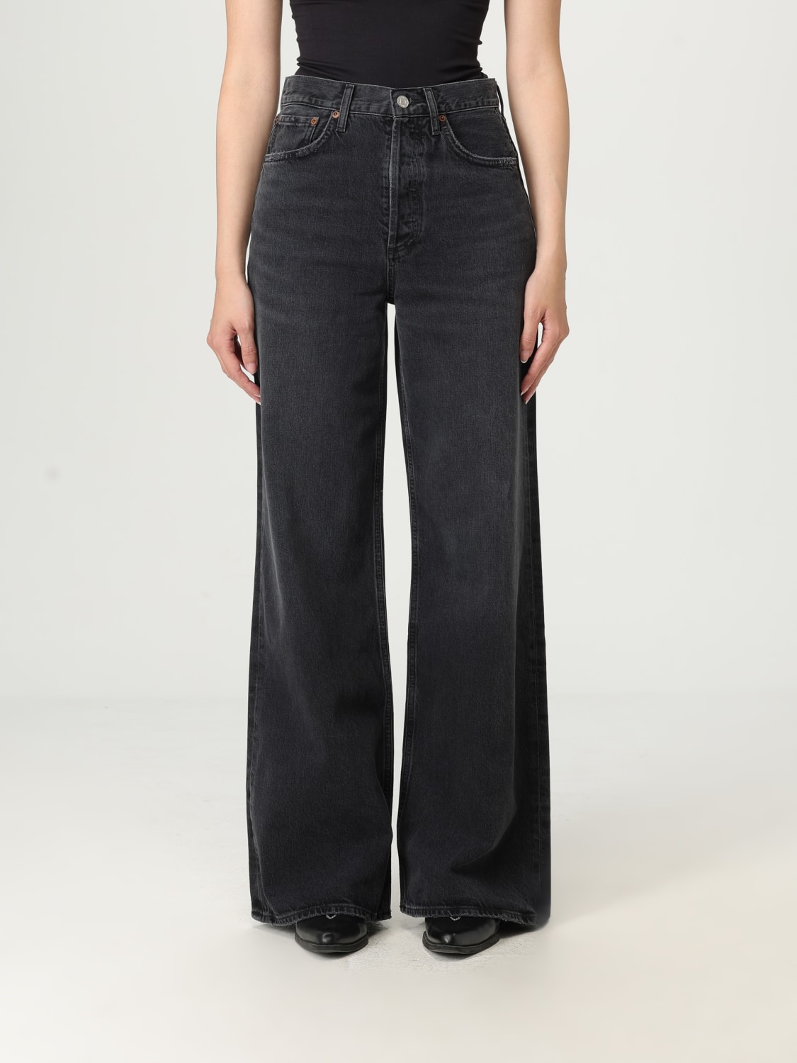AGOLDE JEANS: Jeans damen Agolde, Schwarz - Img 1