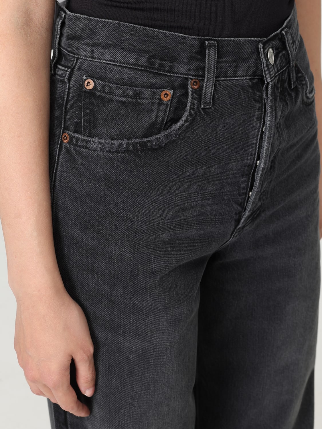 AGOLDE JEANS: Jeans damen Agolde, Schwarz - Img 3