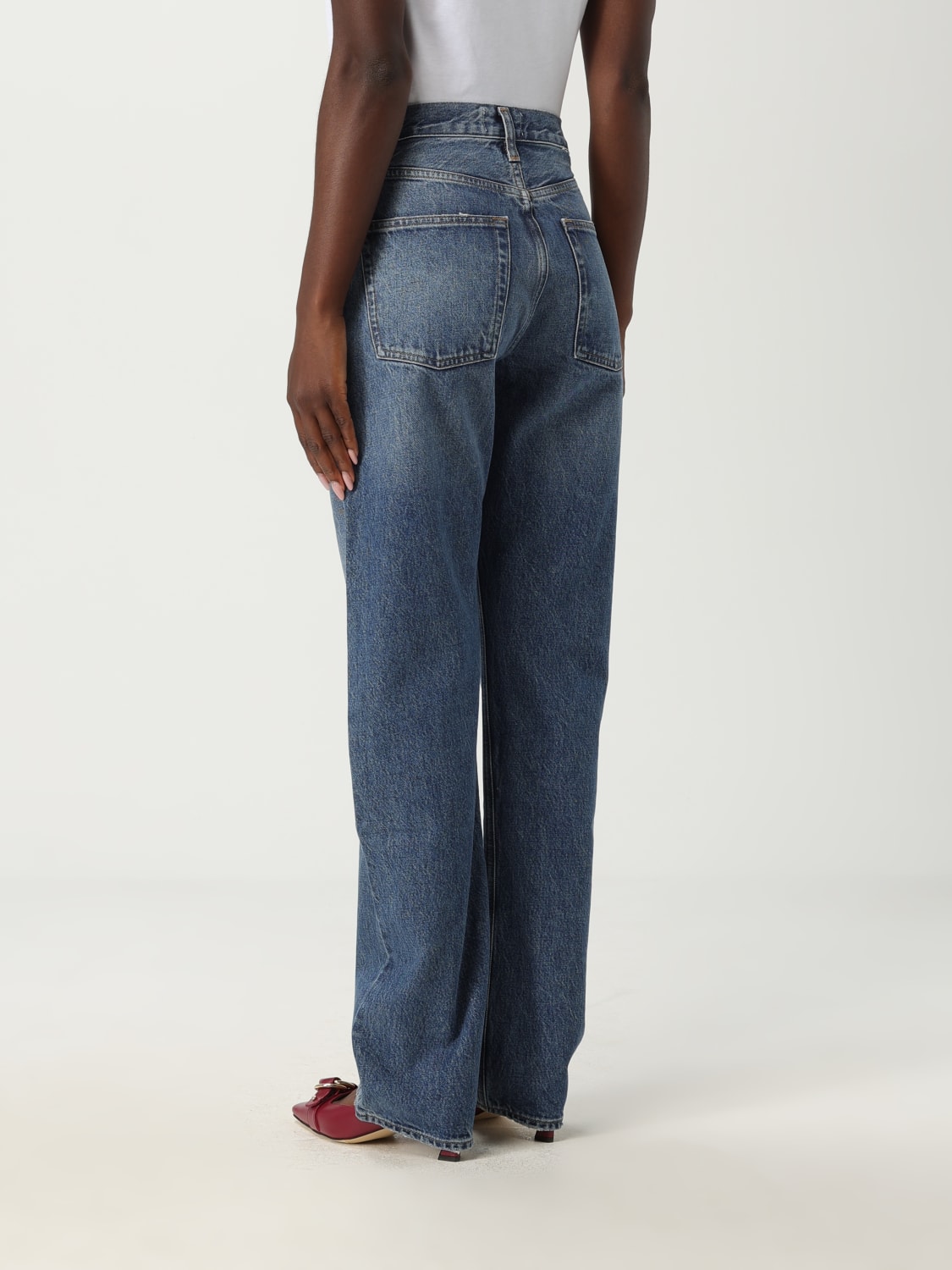 AGOLDE JEANS: Jeans Agolde in denim di cotone rigenerato, Blue - Img 2