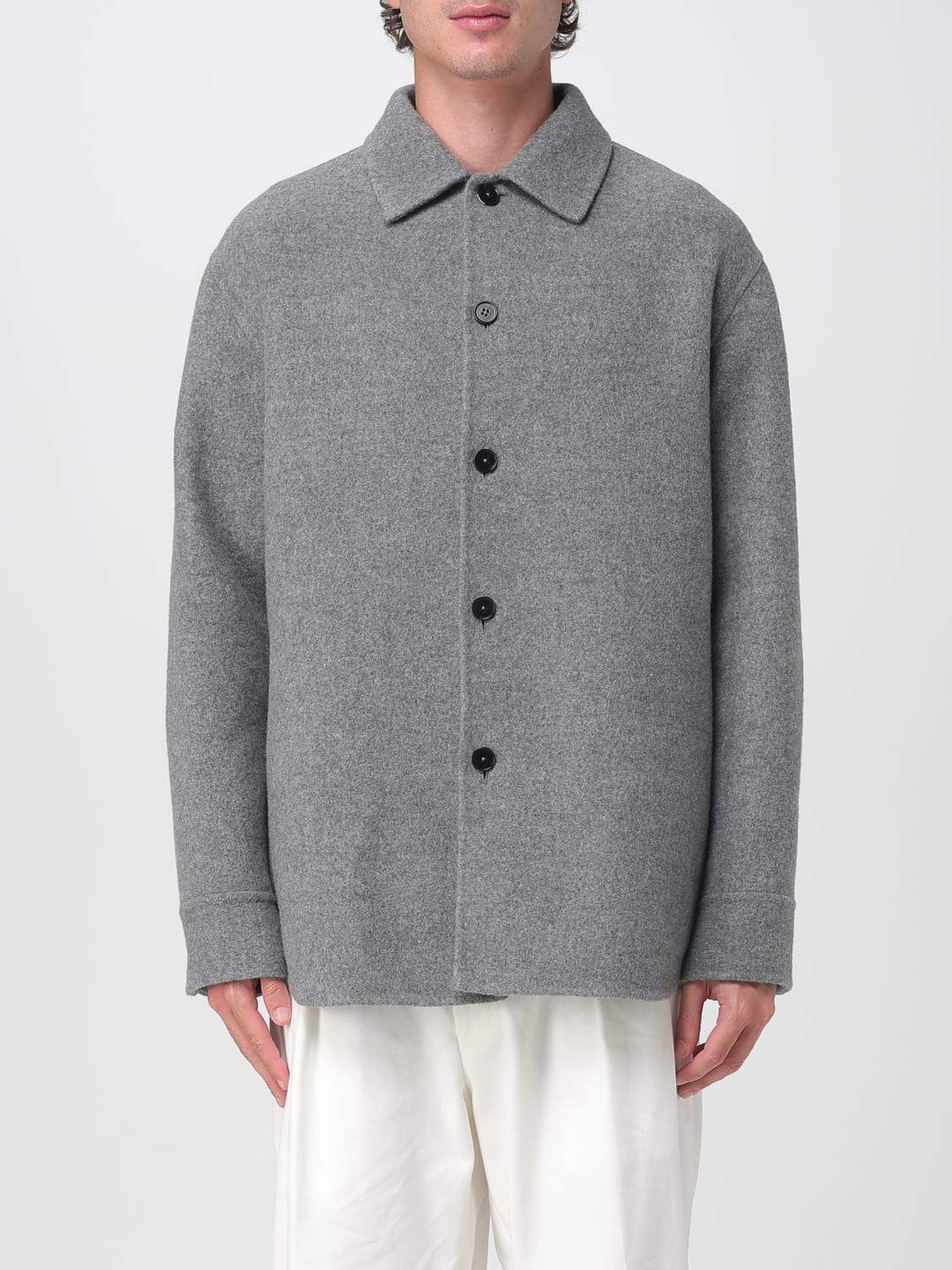 JIL SANDER COAT: Coat men Jil Sander, Grey - Img 1