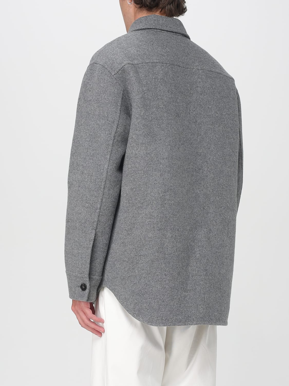 JIL SANDER COAT: Coat men Jil Sander, Grey - Img 3
