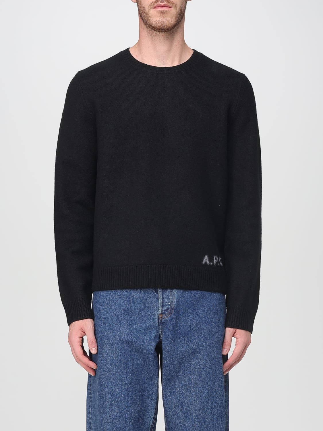 A.P.C. SWEATER: Cardigan men A.P.C., Black - Img 1