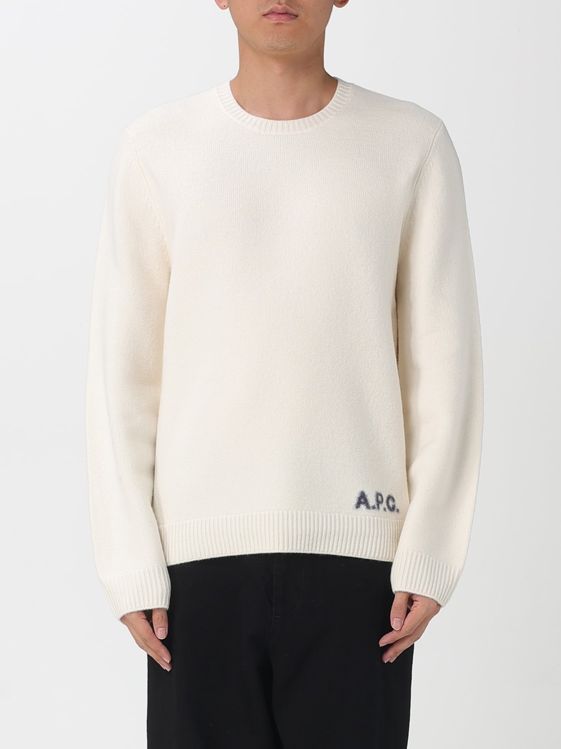 A.P.C. PULLOVER: Strickjacke herren A.P.C., Beige - Img 1