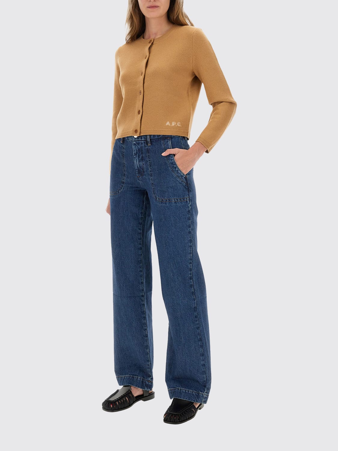 A.P.C. JERSEY: Cárdigan mujer A.P.C., Beige - Img 2