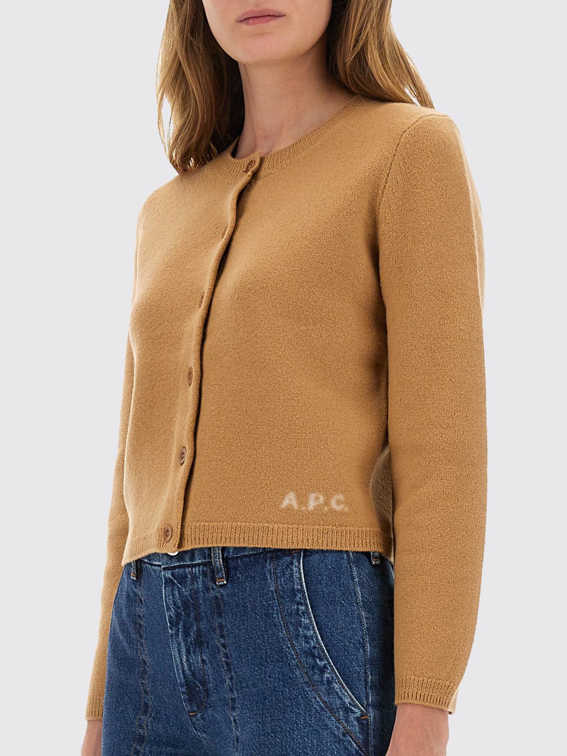 A.P.C. JERSEY: Cárdigan mujer A.P.C., Beige - Img 4