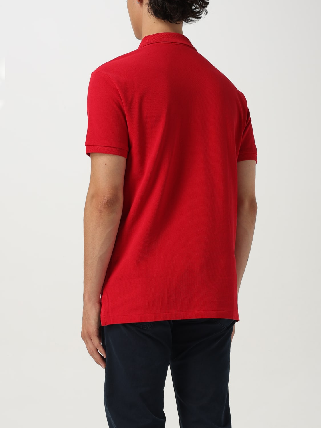 POLO RALPH LAUREN POLO: Polo in cotone con logo ricamato Polo Ralph Lauren, Rosso - Img 2