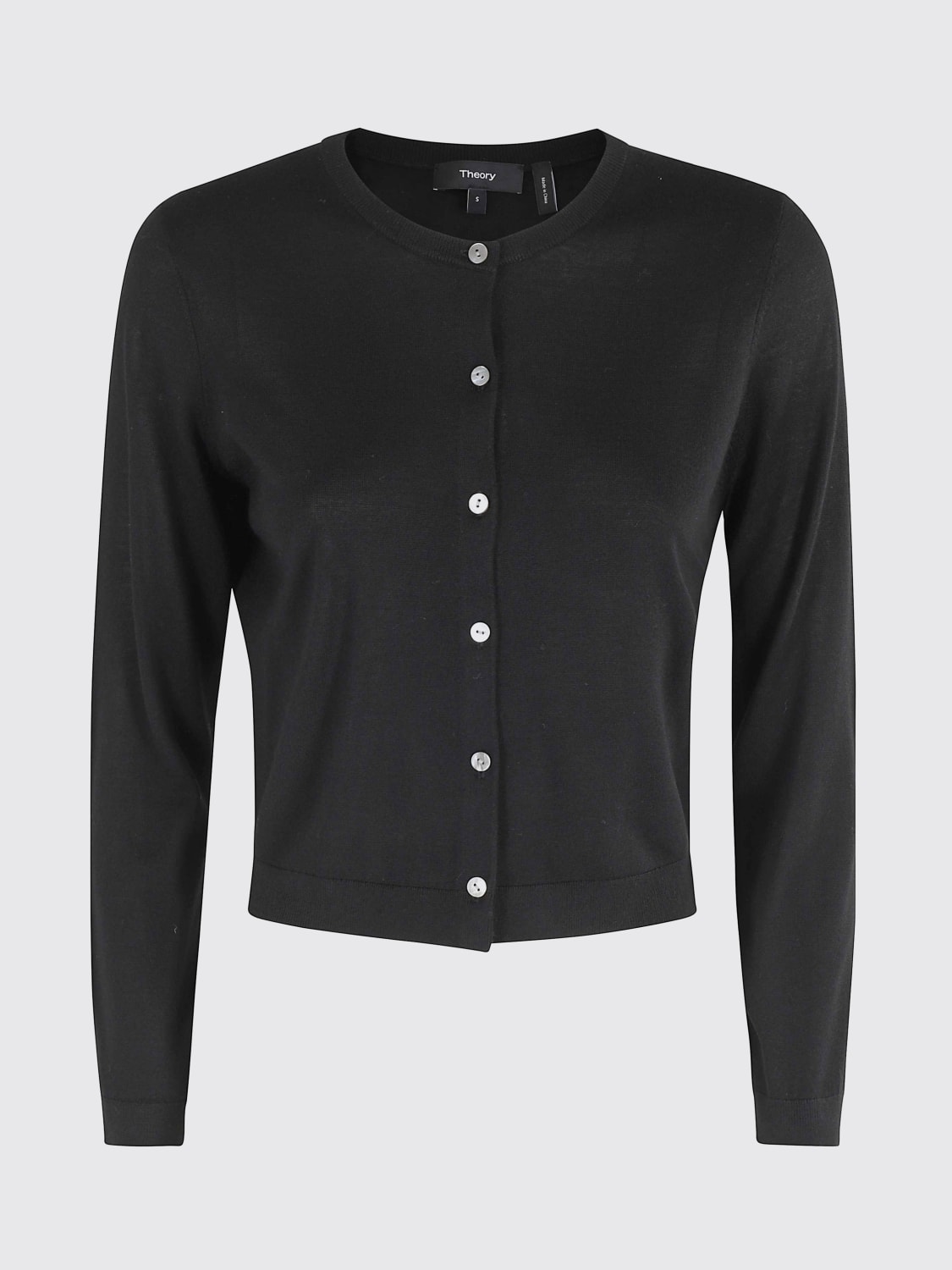 THEORY SWEATER: Cardigan woman Theory, Black - Img 1