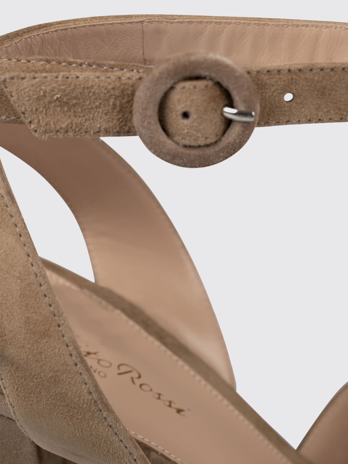 GIANVITO ROSSI HEELED SANDAL: Flat sandals woman Gianvito Rossi, Camel - Img 5