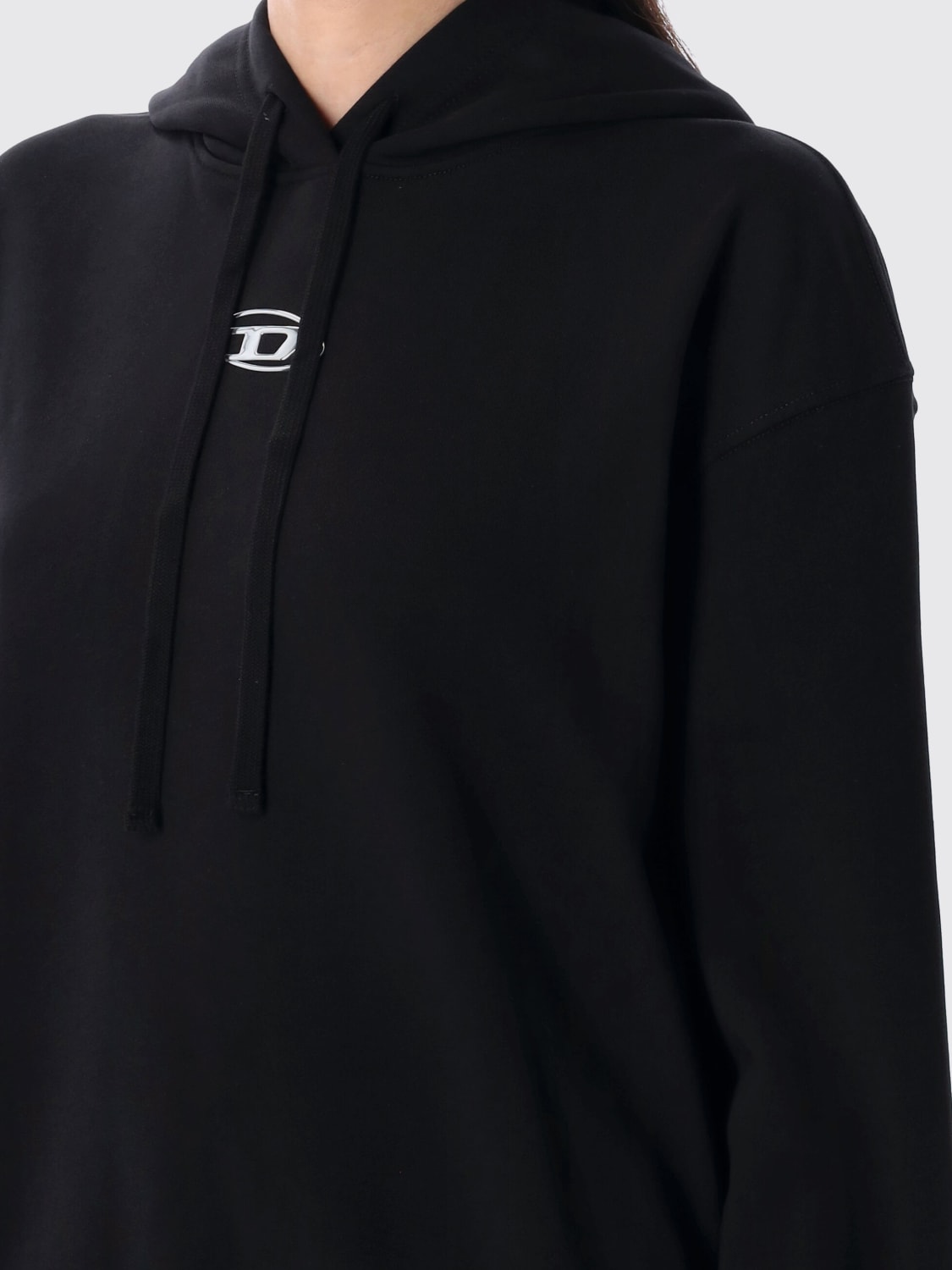DIESEL SUDADERA: Jersey mujer Diesel, Negro - Img 3