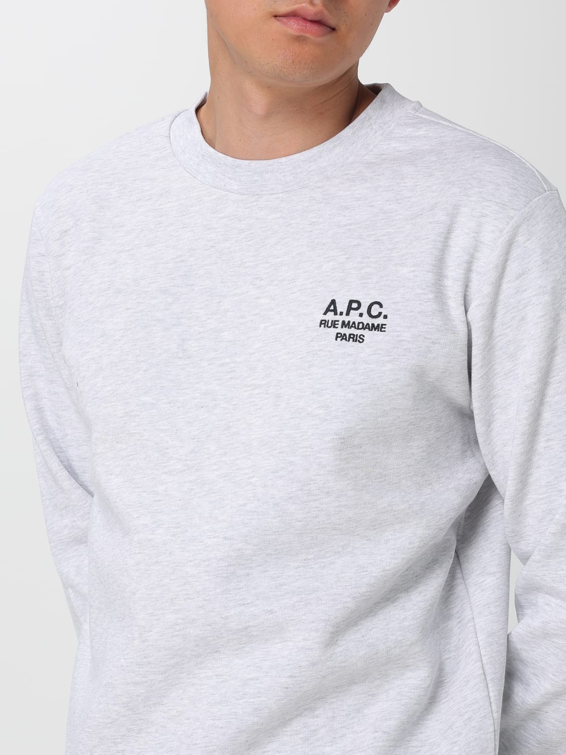 A.P.C. SWEATSHIRT: Sweatshirt men A.P.C., Grey - Img 4
