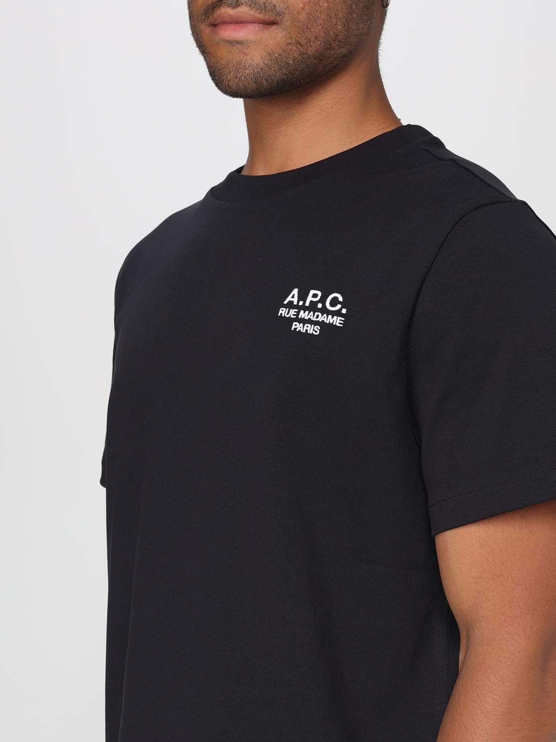 A.P.C. T-SHIRT: T-shirt men A.P.C., Black - Img 3