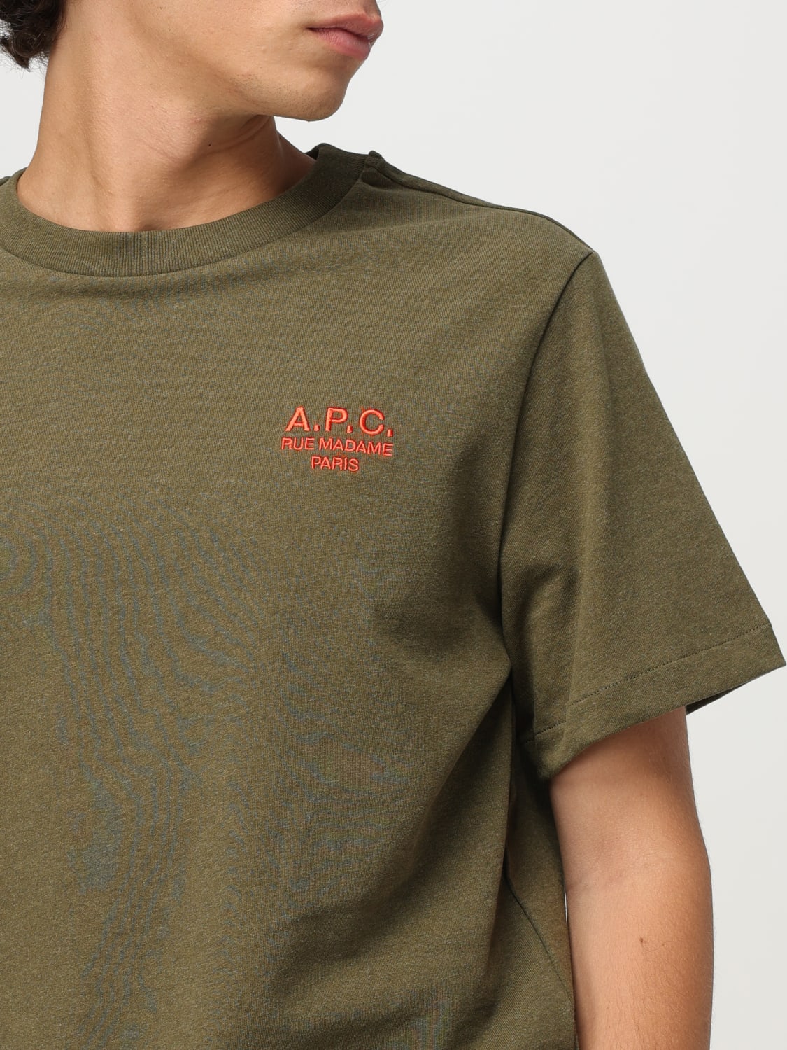 A.P.C. T-SHIRT: T-shirt men A.P.C., Green - Img 3