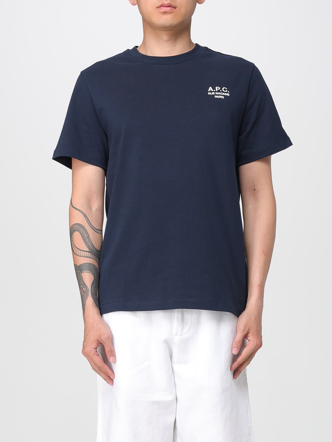 A.P.C. T-SHIRT: T-shirt men A.P.C., Ecru - Img 1