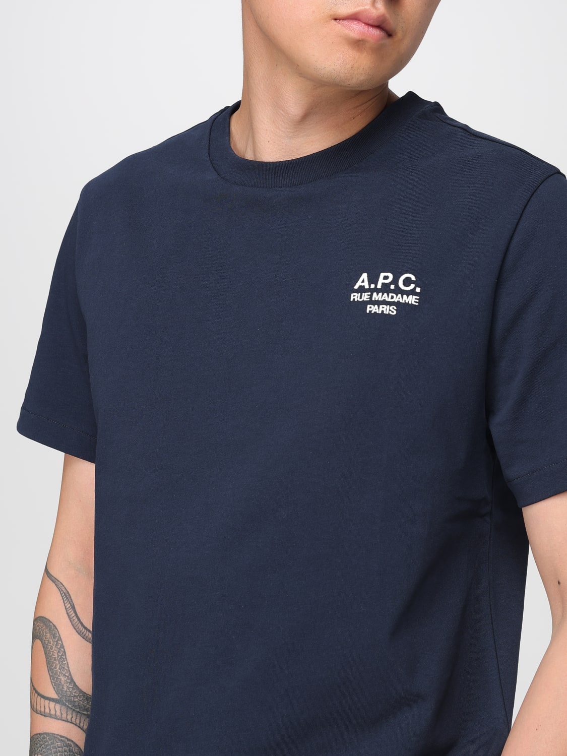 A.P.C. T-SHIRT: T-shirt men A.P.C., Ecru - Img 3