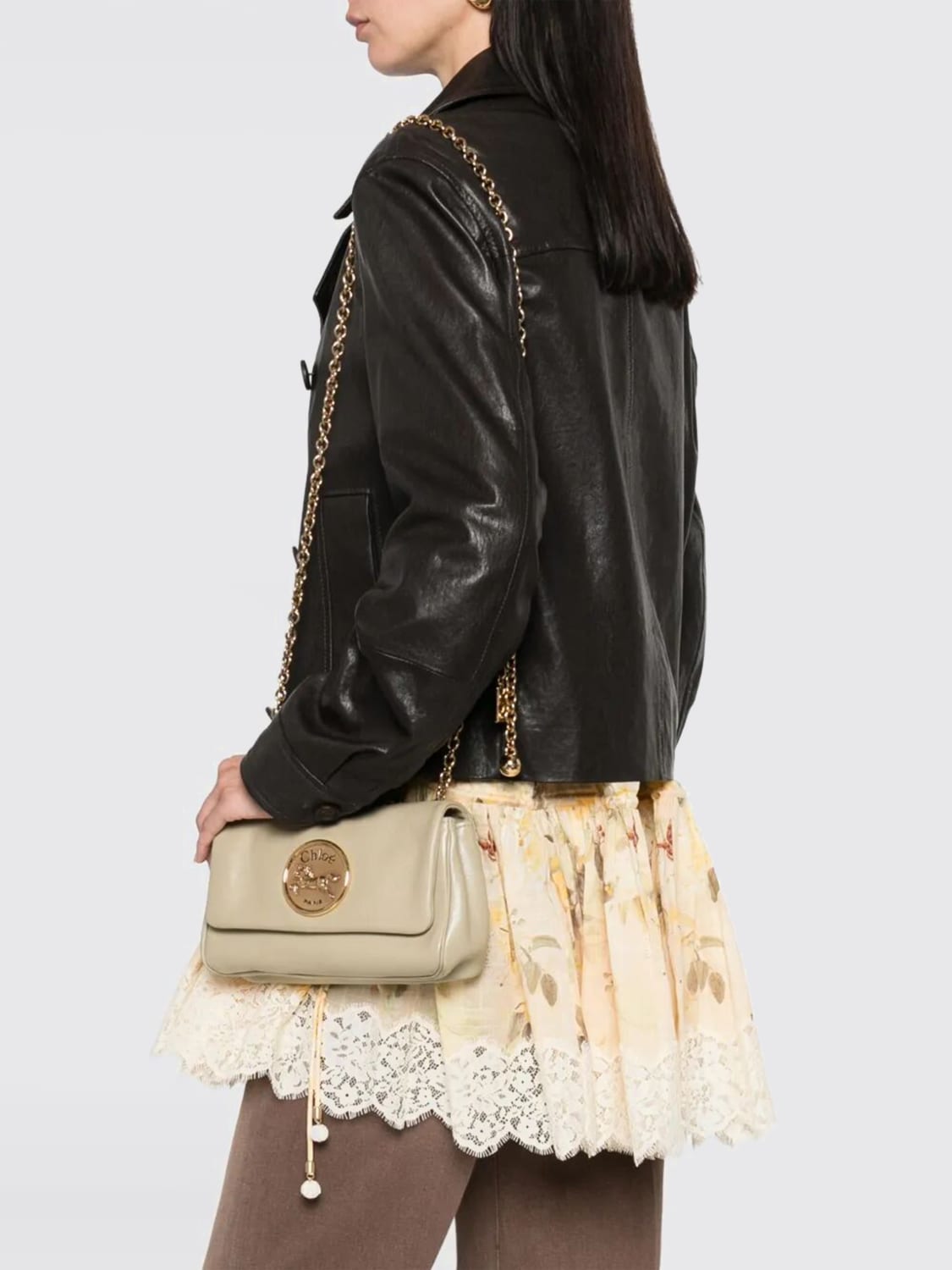 CHLOÉ MINI BAG: Shoulder bag woman ChloÉ, Beige - Img 2