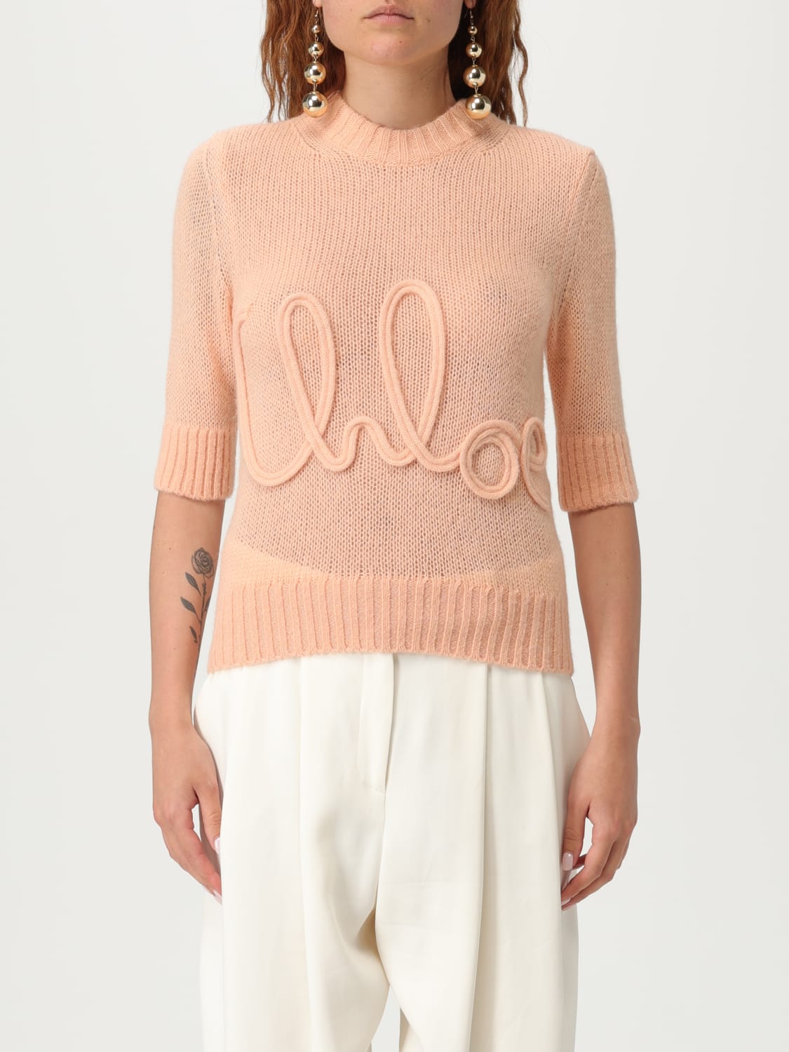 CHLOÉ PULL: Pull femme ChloÉ, Pêche - Img 1