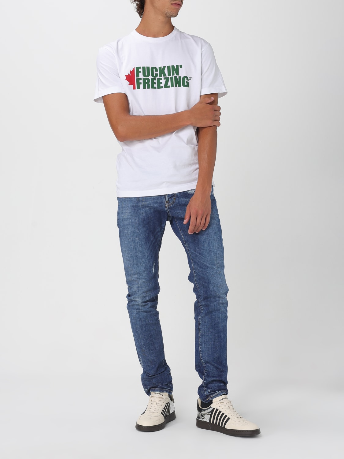 DSQUARED2 JEANS: Jeans men Dsquared2, Navy - Img 2