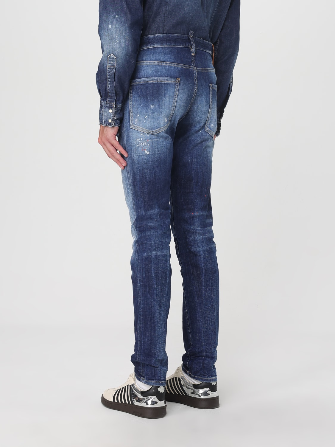 DSQUARED2 JEANS: Jeans men Dsquared2, Navy - Img 3