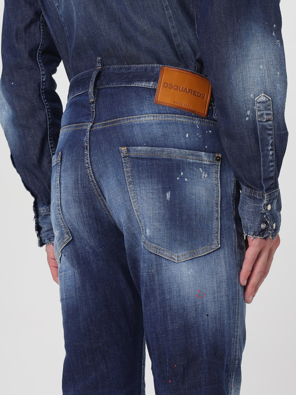 DSQUARED2 JEANS: Jeans men Dsquared2, Navy - Img 4