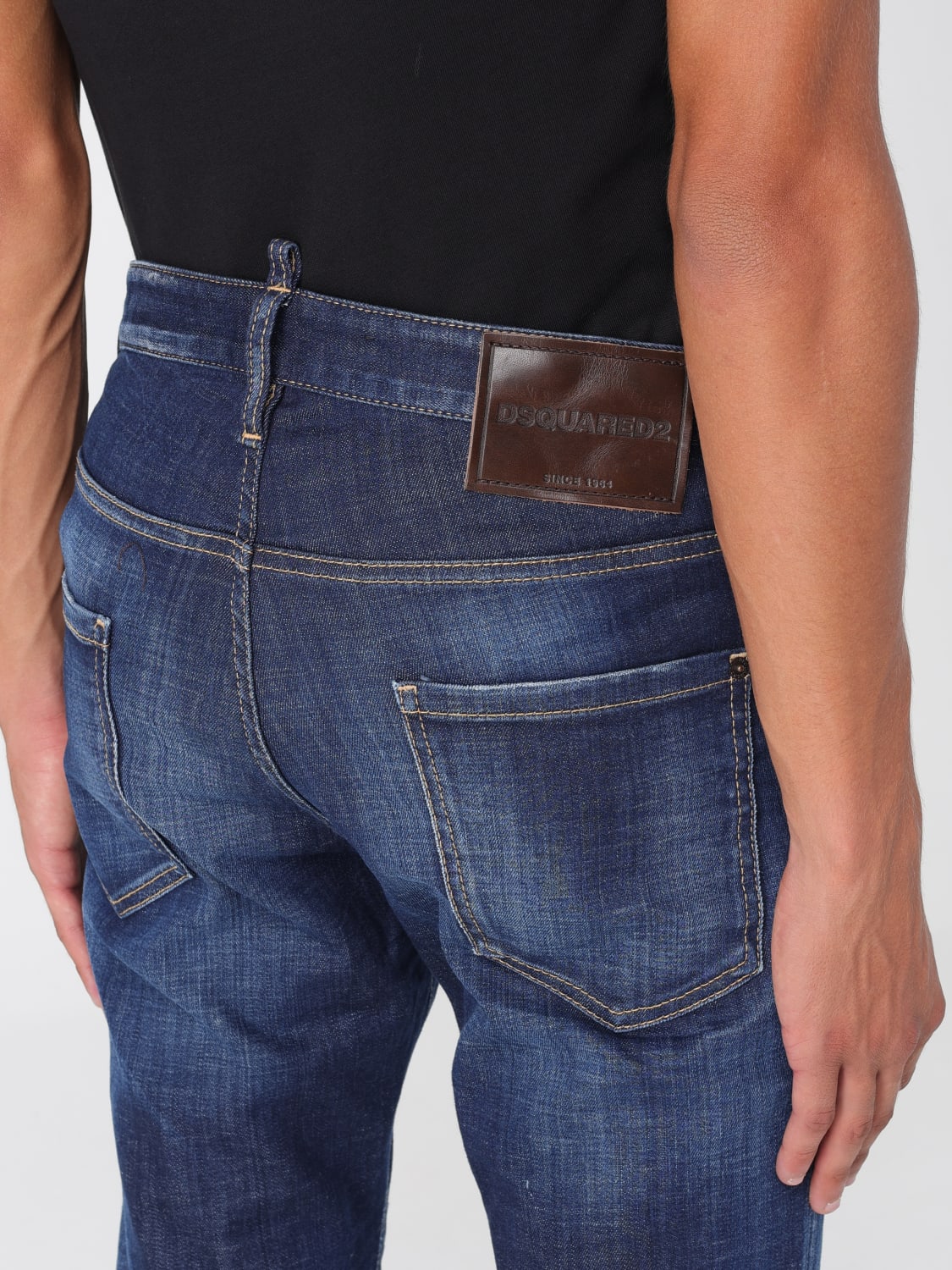 DSQUARED2 JEANS: Jeans men Dsquared2, Navy - Img 3