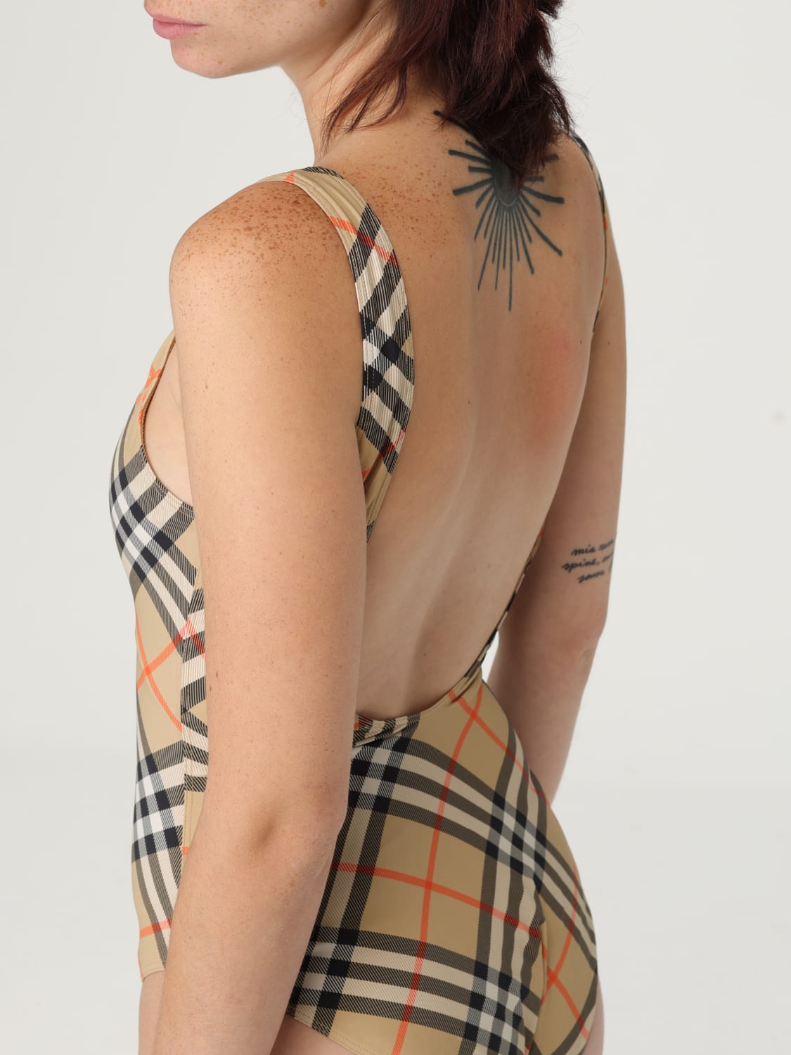 BURBERRY SWIMSUIT: Swimsuit woman Burberry, Sand - Img 4