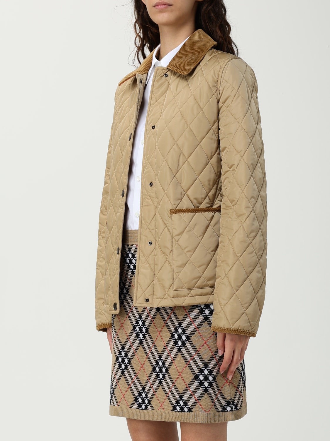 BURBERRY: Jacket woman - White | Burberry jacket 8107511 BURBERRY: Jacket woman - White | Burberry jacket 8107511