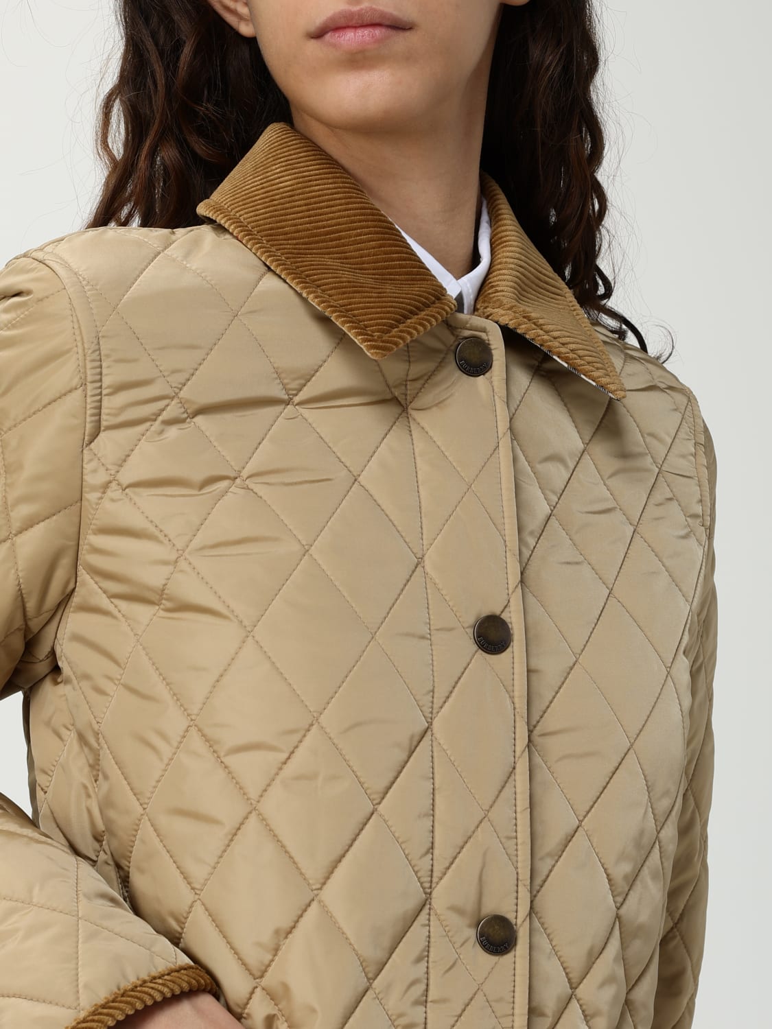 BURBERRY: Jacket woman - White | Burberry jacket 8107511