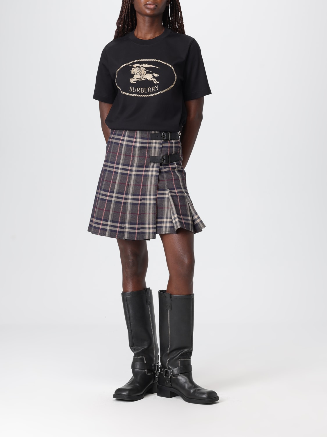 BURBERRY T-SHIRT: T-shirt woman Burberry, Black - Img 2