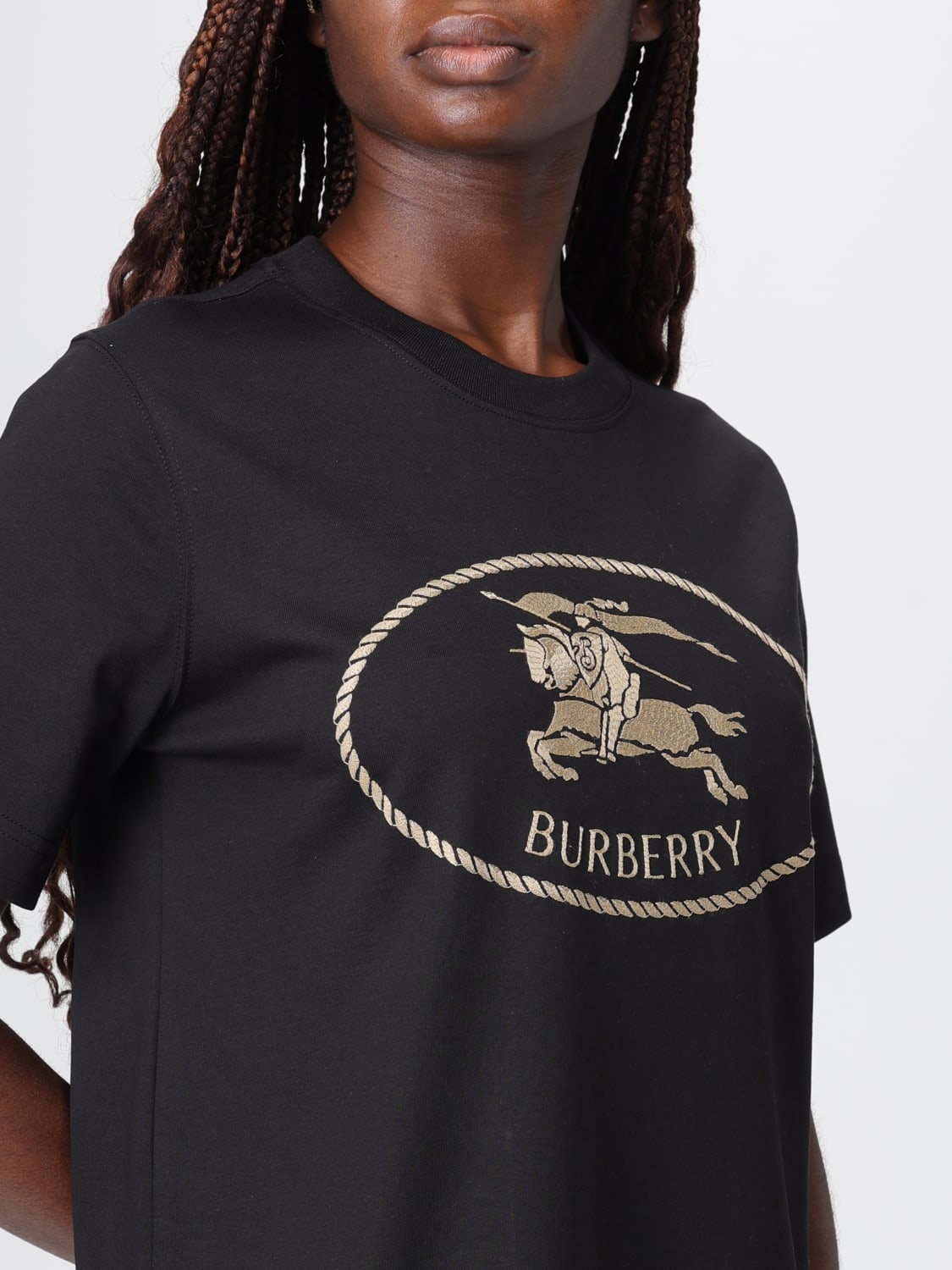 BURBERRY T-SHIRT: T-shirt woman Burberry, Black - Img 5