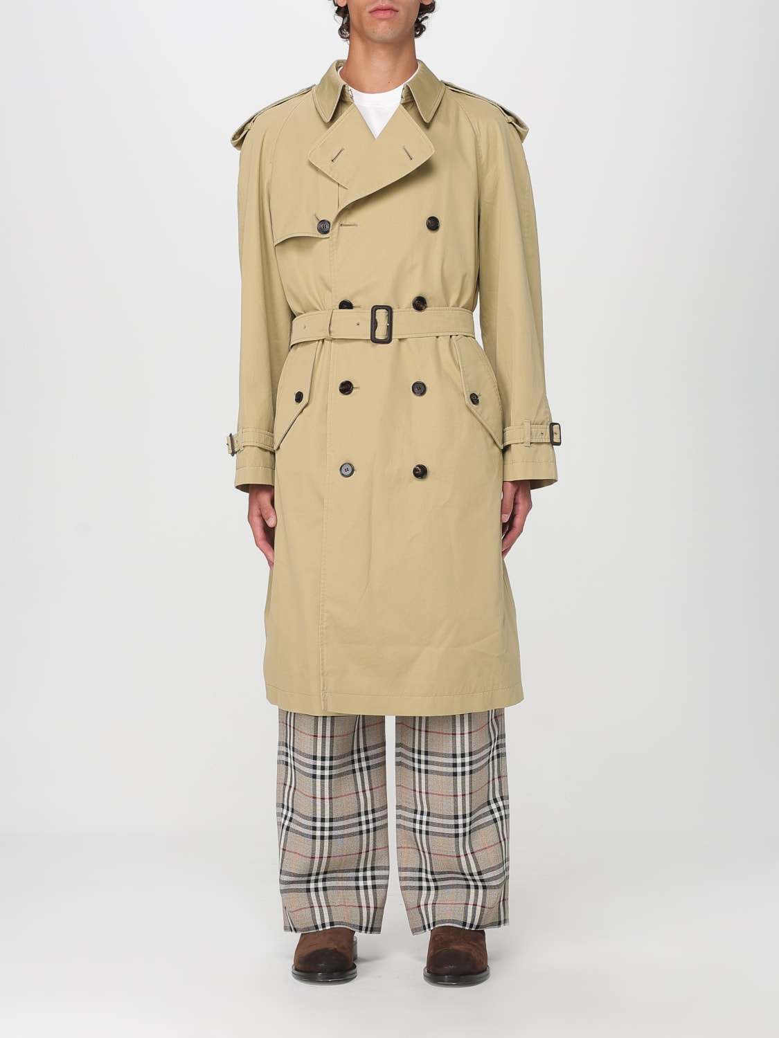 BURBERRY JACKET: Jacket men Burberry, Beige - Img 1