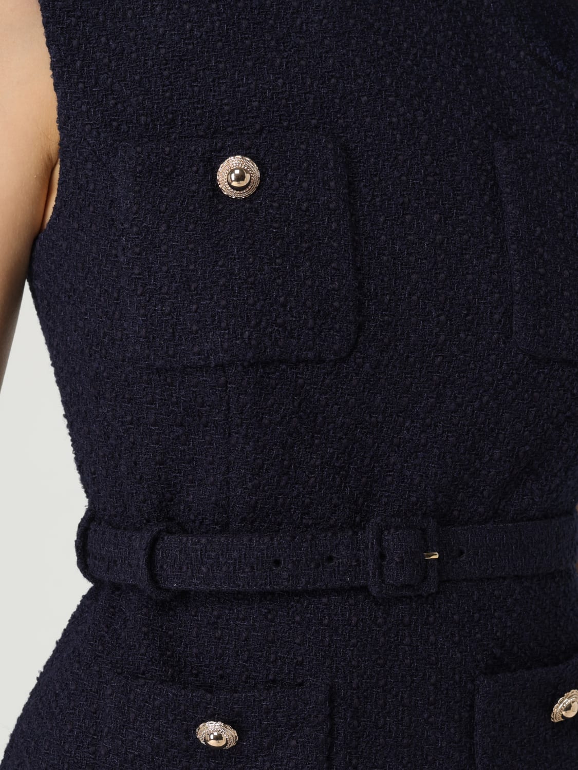 SELF-PORTRAIT DRESS: Dress woman Self-portrait, Blue - Img 4