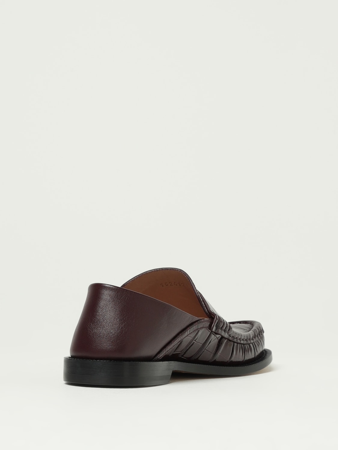 LOEWE: Loafers woman - Burgundy | Loewe loafers LLSC290X25