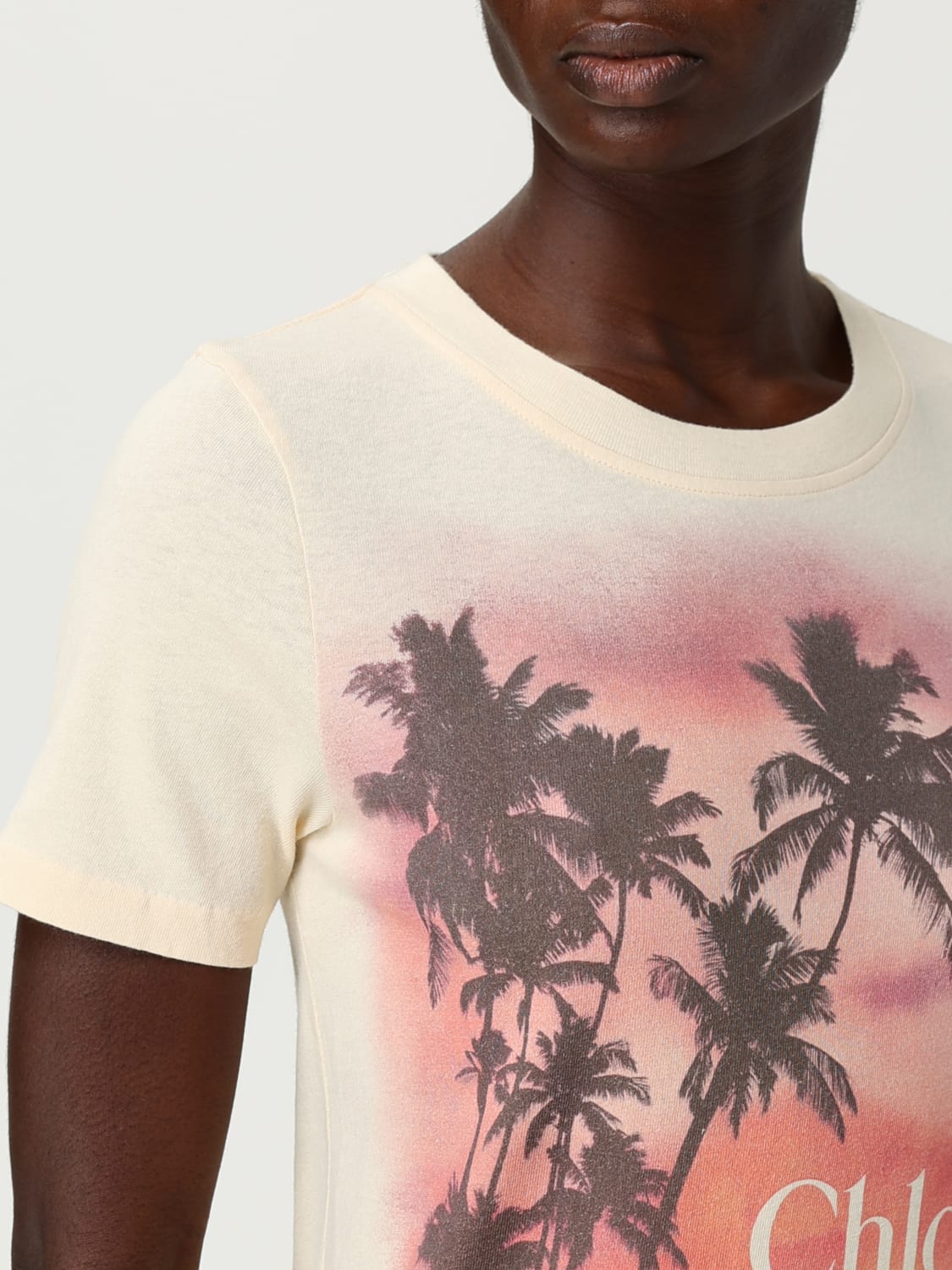 CHLOÉ T-SHIRT: T-shirt woman ChloÉ, Yellow - Img 4