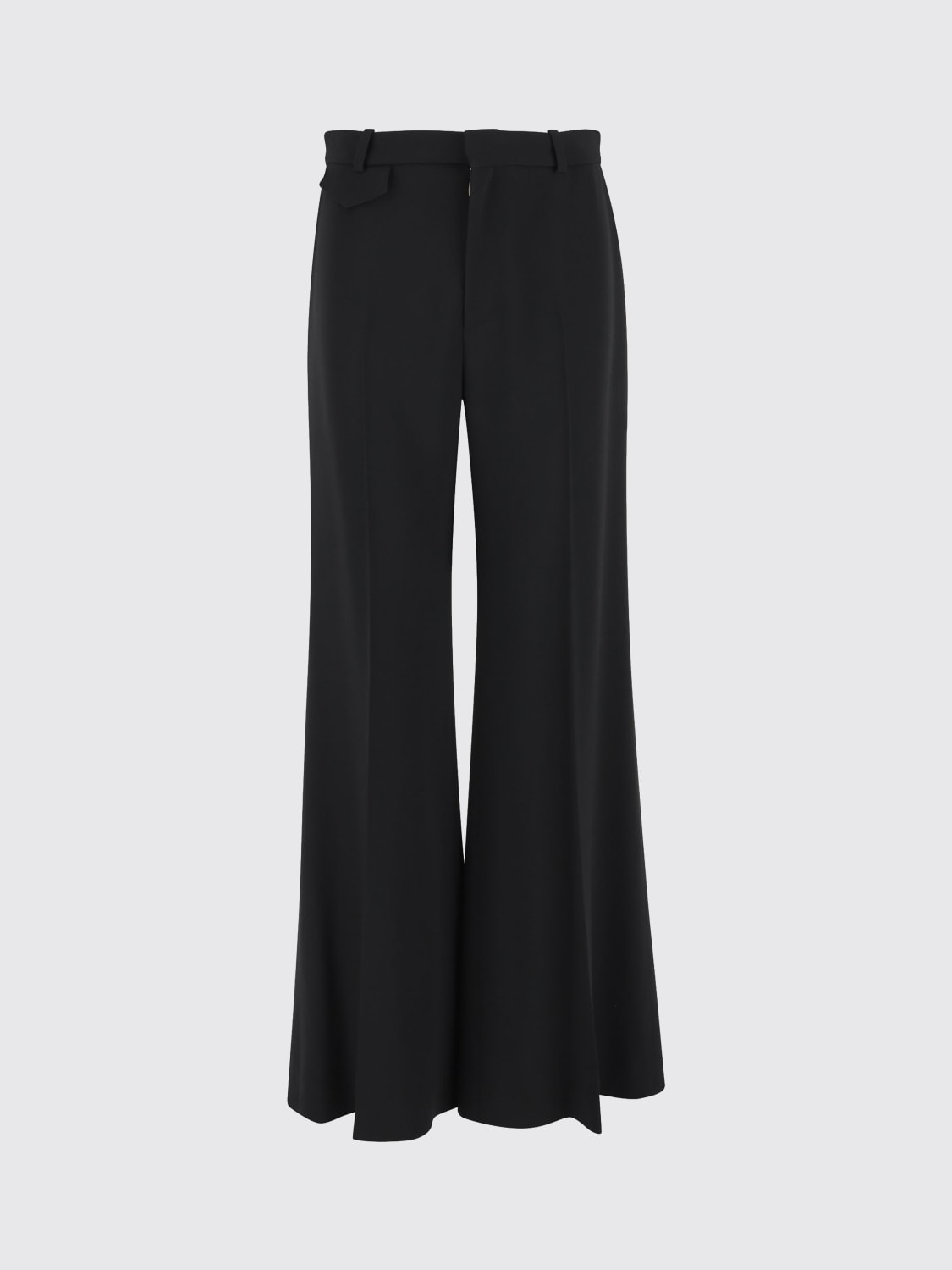 CHLOÉ PANTALONI: Pantalone in misto viscosa strech Chloé , Nero - Img 1