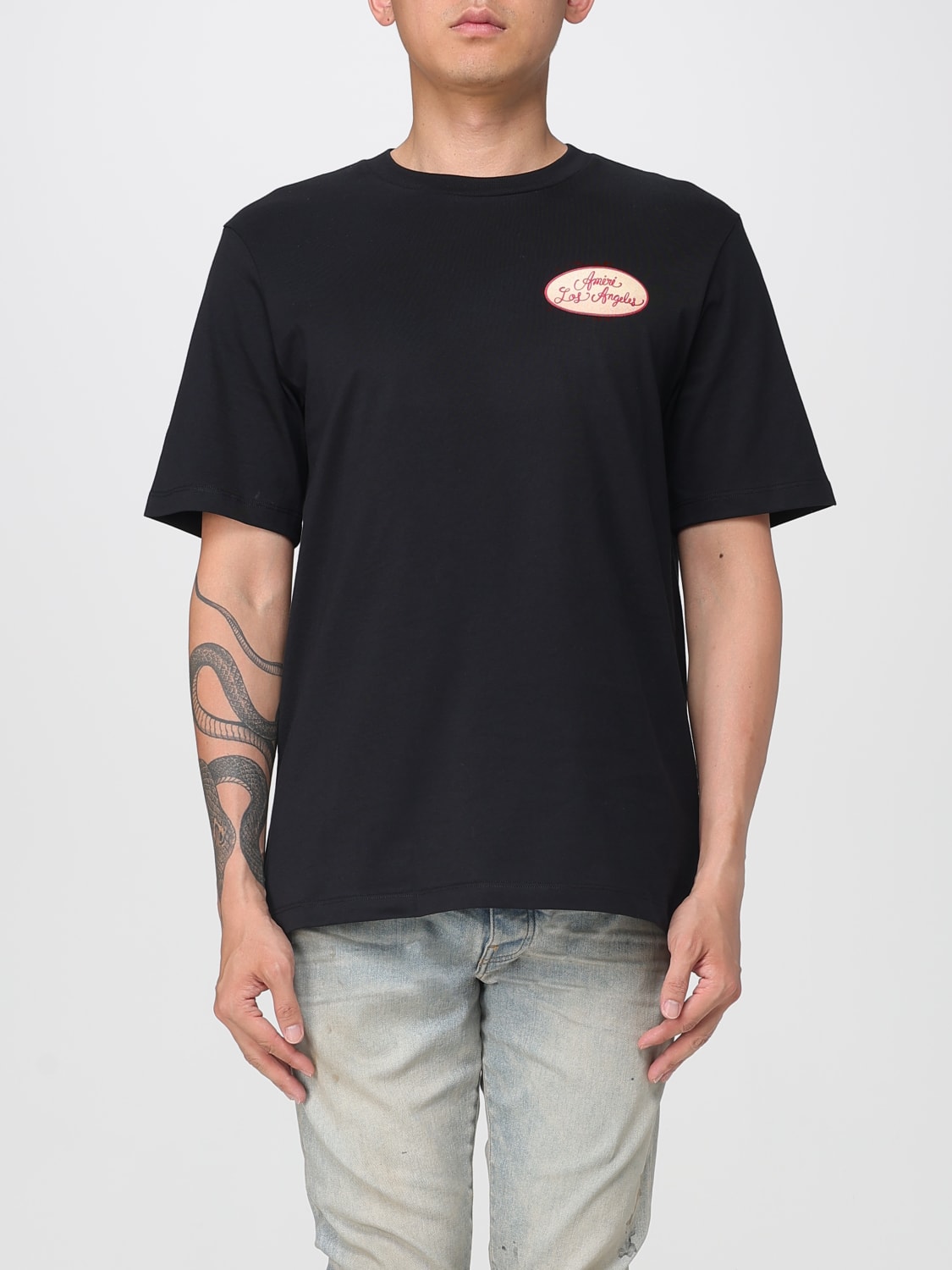 AMIRI T-SHIRT: T-shirt Amiri in cotone con stampa , Nero - Img 1