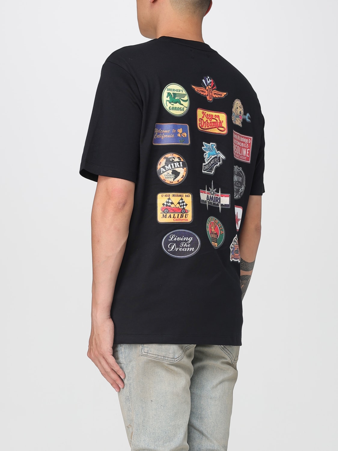 AMIRI T-SHIRT: T-shirt Amiri in cotone con stampa , Nero - Img 3