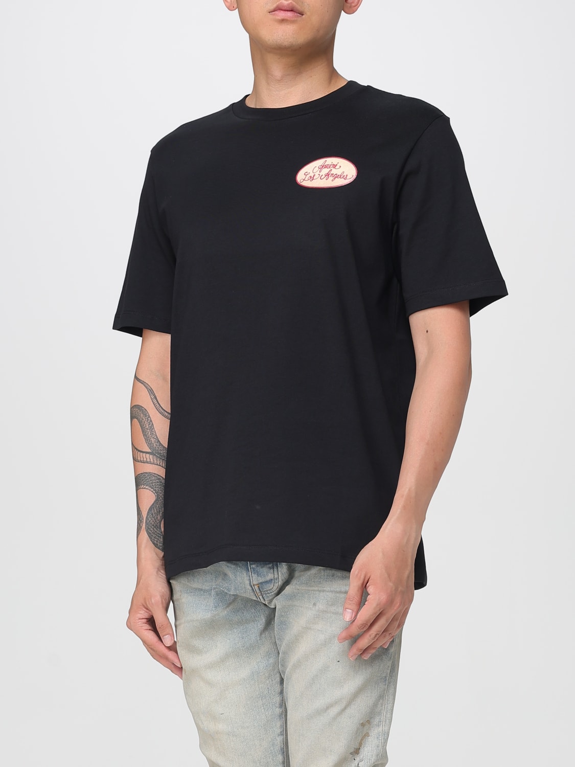 AMIRI T-SHIRT: T-shirt Amiri in cotone con stampa , Nero - Img 4