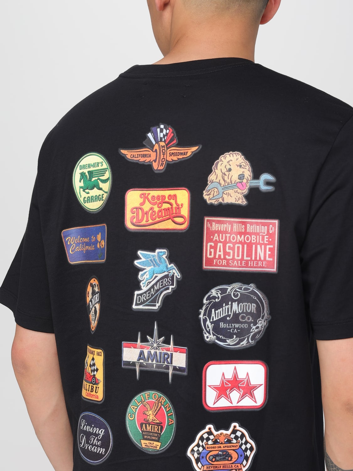 AMIRI T-SHIRT: T-shirt Amiri in cotone con stampa , Nero - Img 5