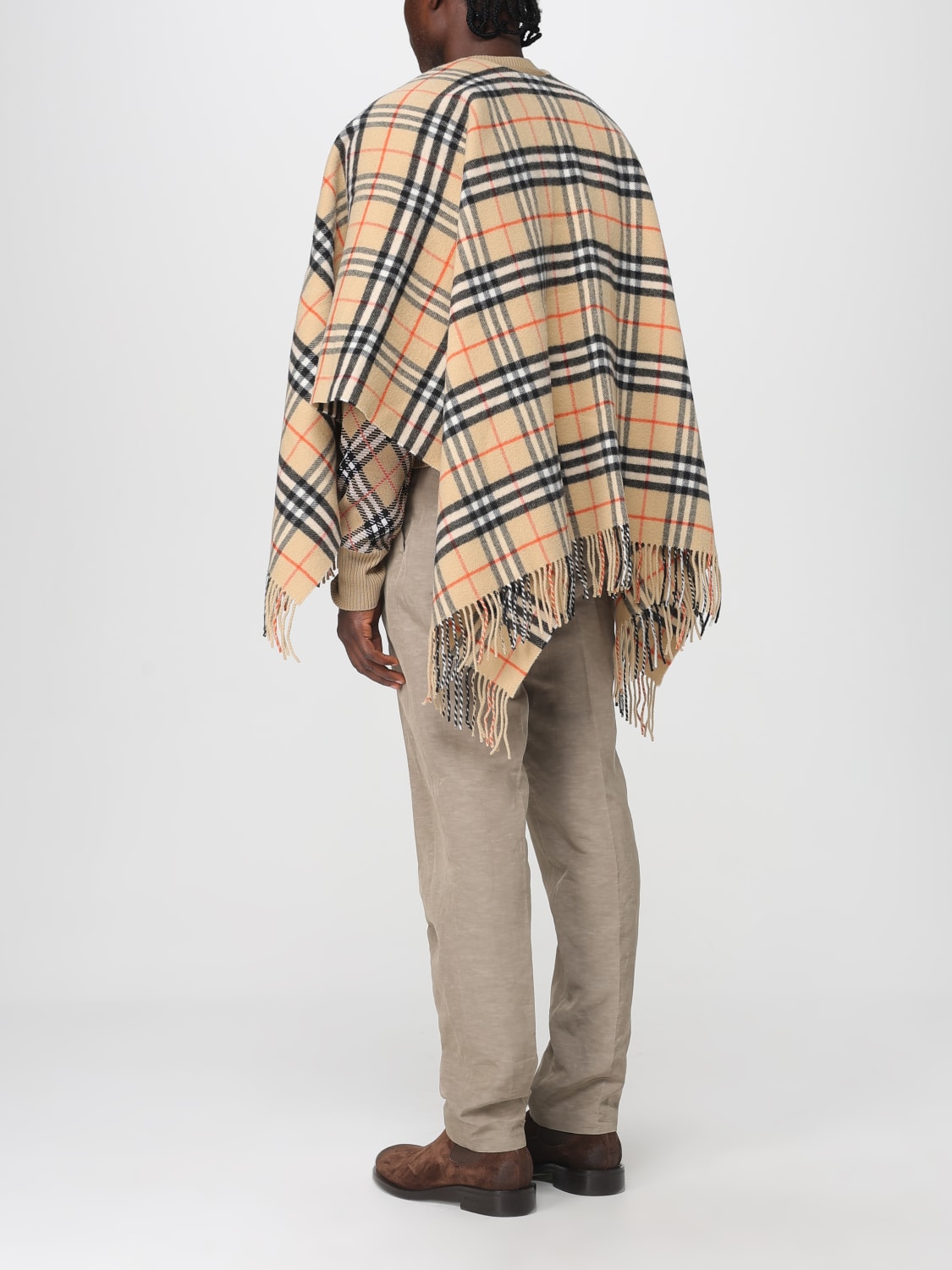 BURBERRY COAT: Scarf men Burberry, Beige - Img 3