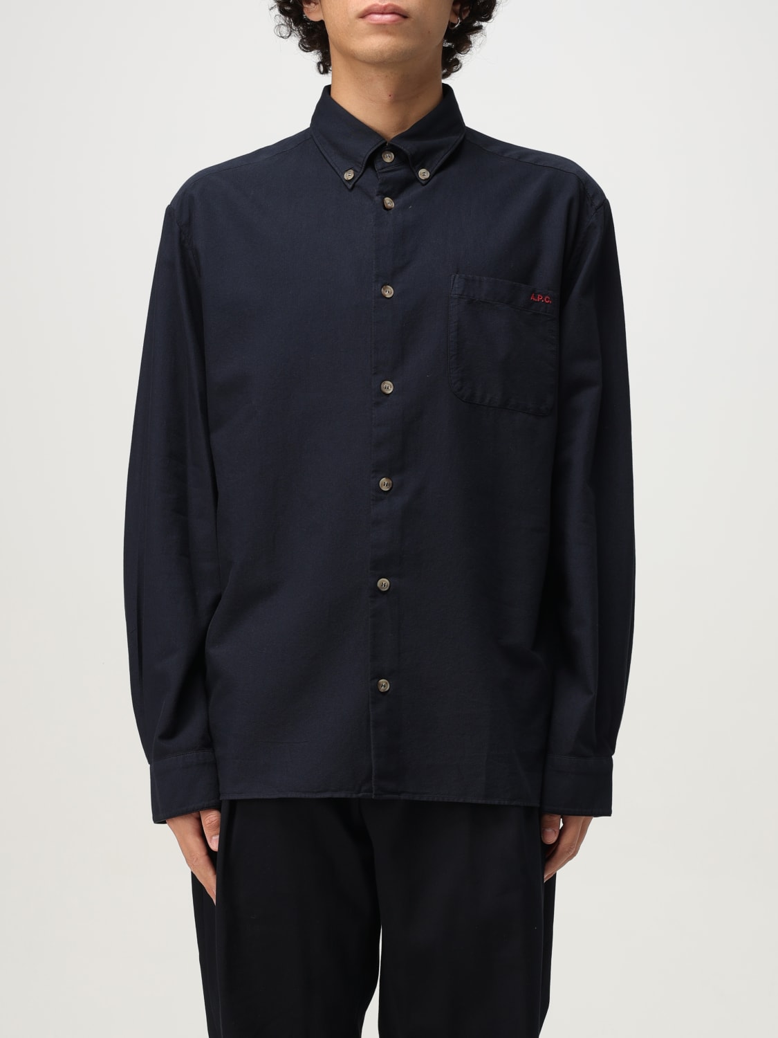 A.P.C. SHIRT: A.P.C. men's shirt, Blue - Img 1