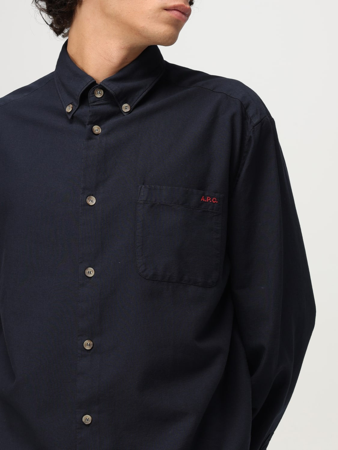 A.P.C. SHIRT: A.P.C. men's shirt, Blue - Img 3