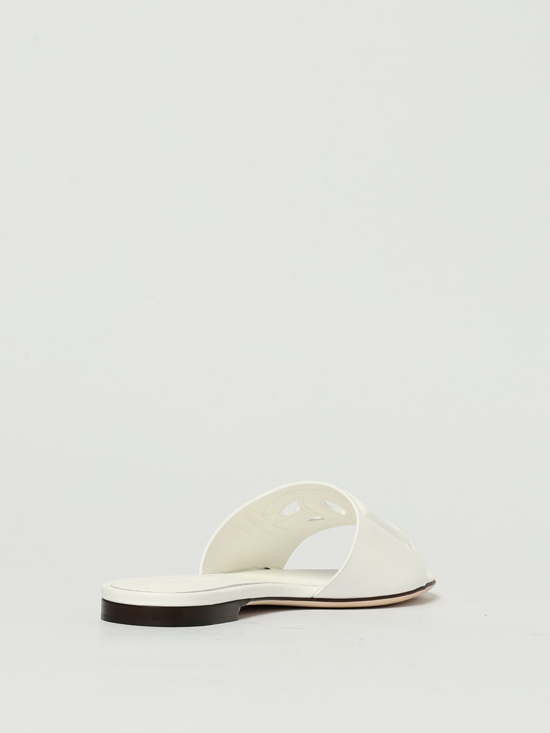 DOLCE & GABBANA HEELED SANDAL: Flat sandals woman Dolce & Gabbana, White - Img 3