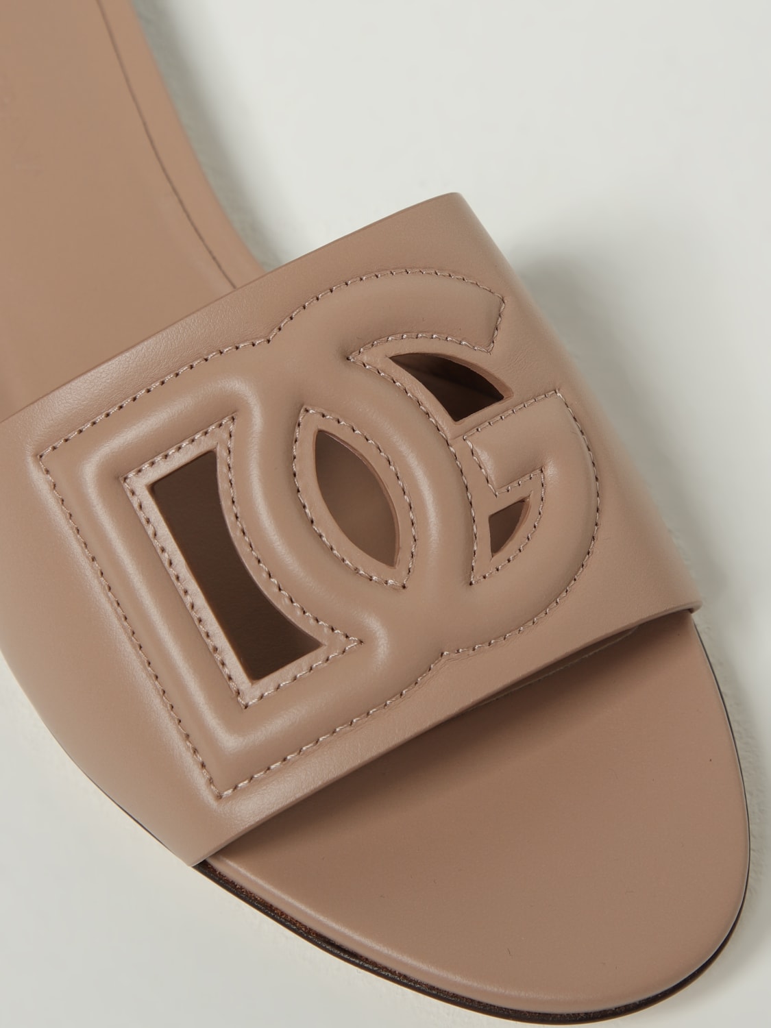 DOLCE & GABBANA SANDALIAS DE TACÓN: Sandalias planas mujer Dolce & Gabbana, Rosa - Img 4