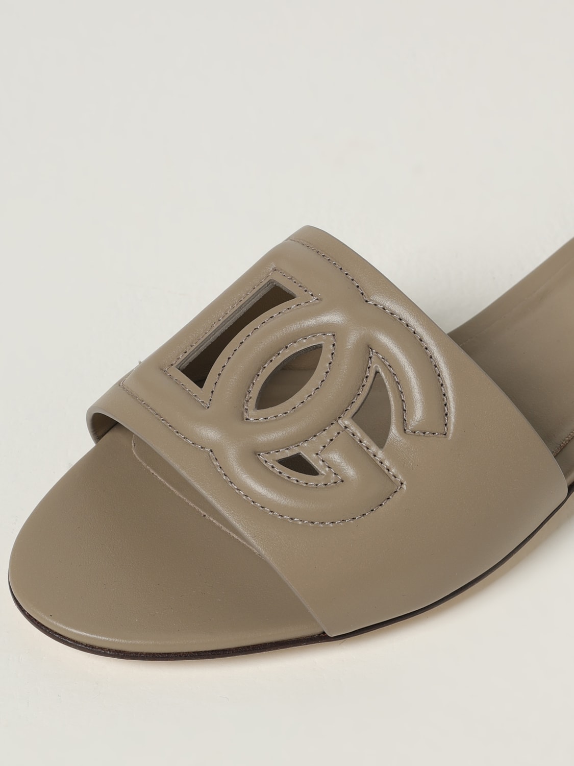 DOLCE & GABBANA HEELED SANDAL: Flat sandals woman Dolce & Gabbana, Grey - Img 4