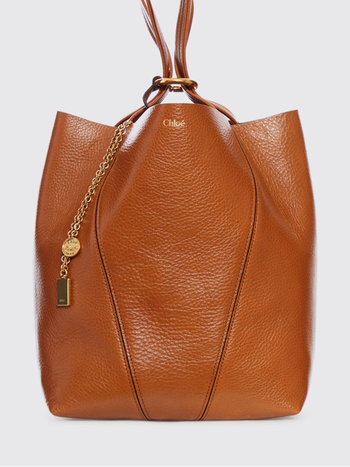 CHLOÉ MINI SAC: Sac porté main femme ChloÉ, Terre - Img 4