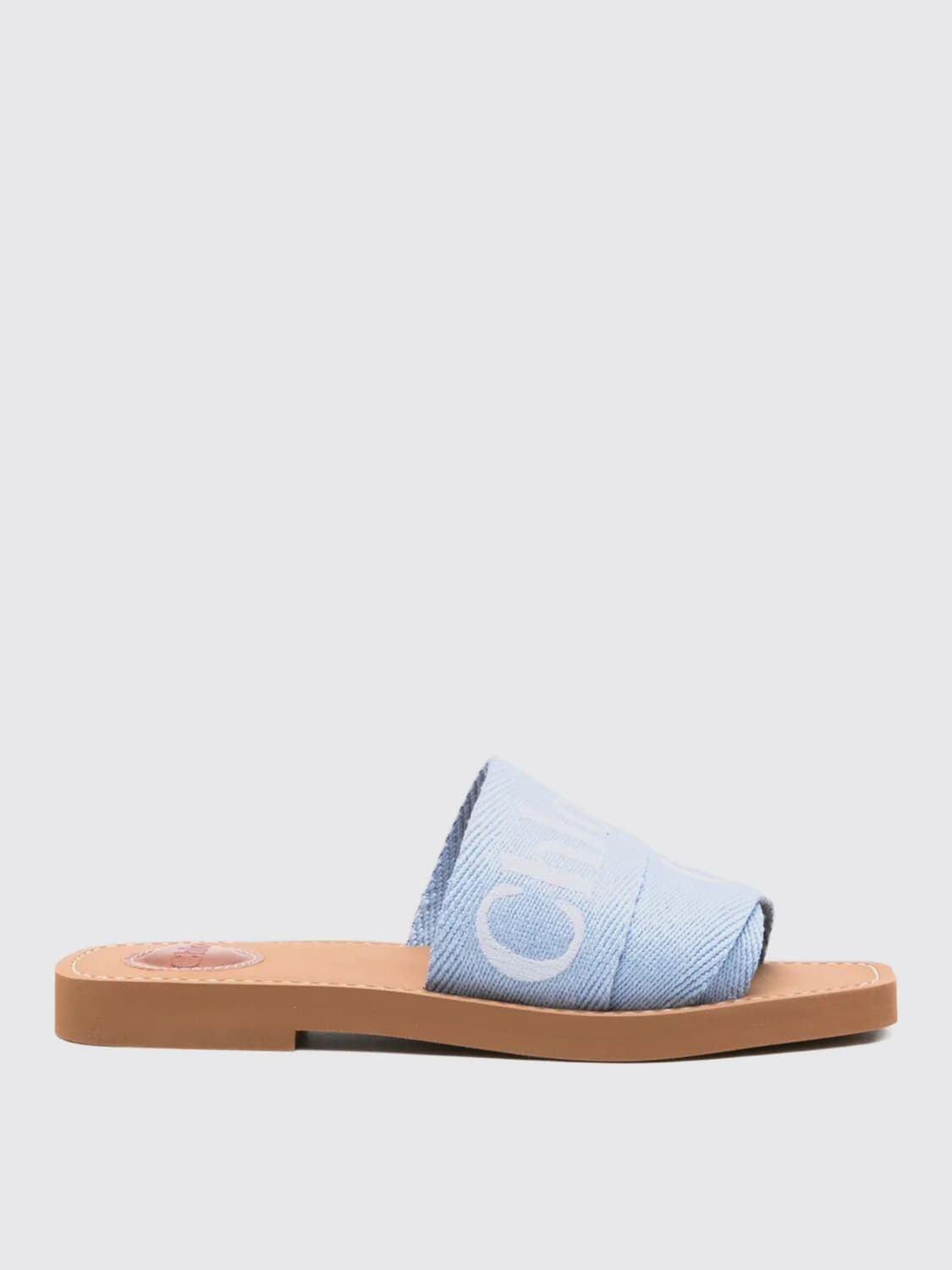 CHLOÉ SANDALEN MIT ABSATZ: Flache sandalen damen ChloÉ, Hellblau - Img 1