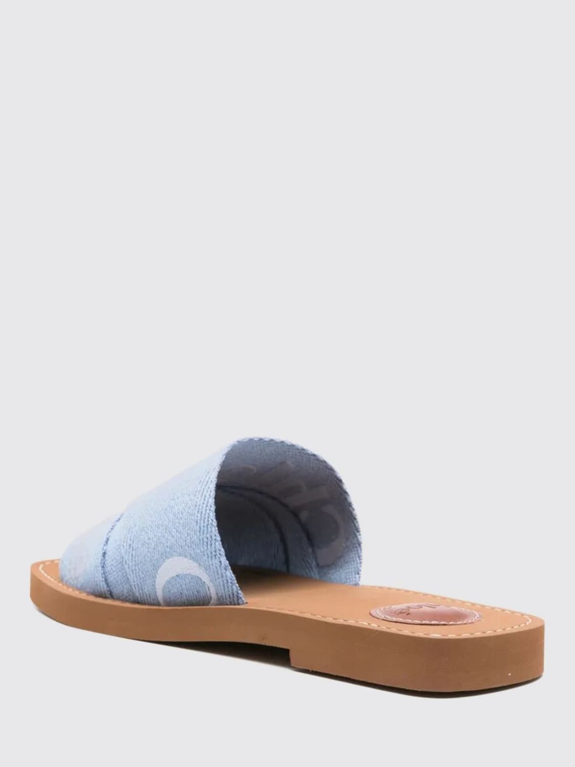 CHLOÉ SANDALEN MIT ABSATZ: Flache sandalen damen ChloÉ, Hellblau - Img 3