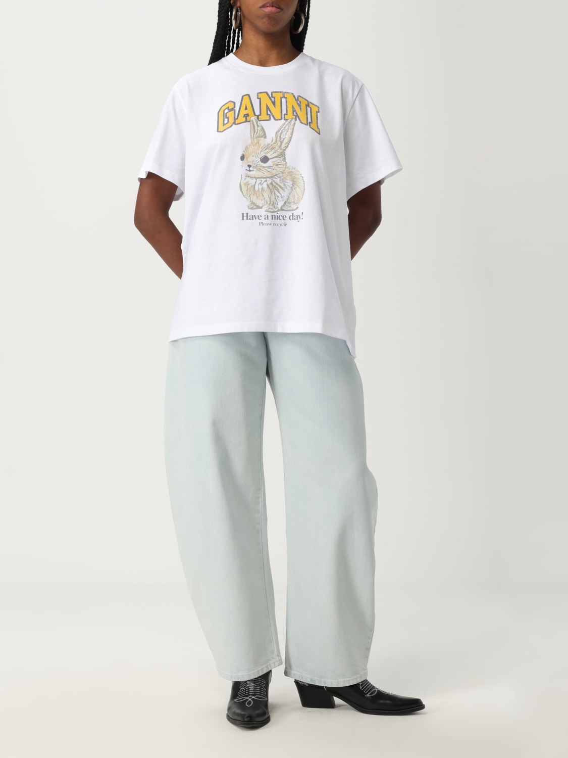 ALAÏA JEANS: Jeans woman AlaÏa, Blue - Img 2