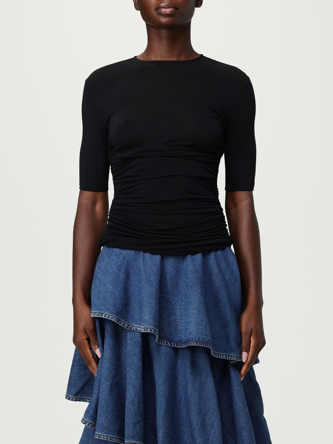 ALAÏA T-SHIRT: T-shirt woman AlaÏa, Black - Img 1