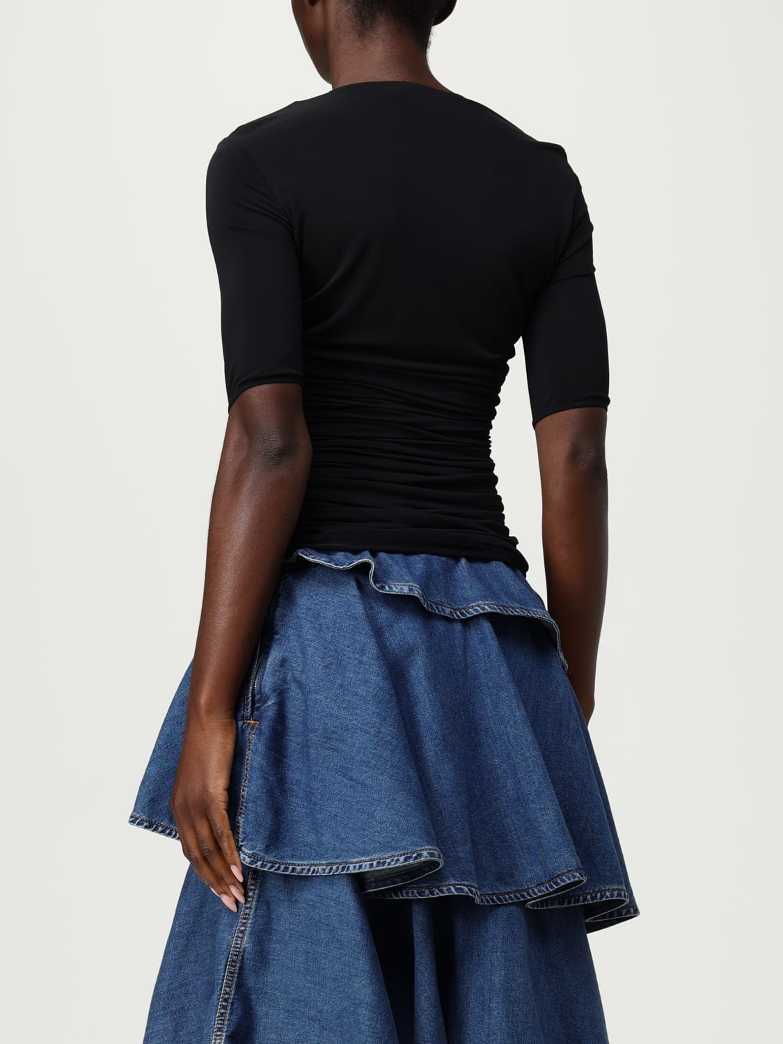 ALAÏA T-SHIRT: T-shirt woman AlaÏa, Black - Img 3